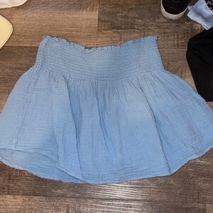 Blue high waisted skirt